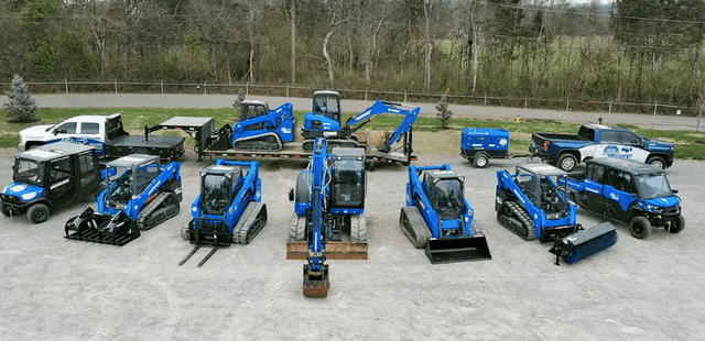 Blue Diamond Attachment with equipment