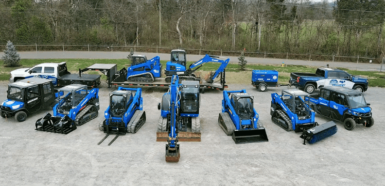 Blue Diamond Attachment with equipment