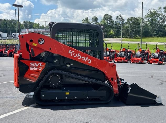 Kubota SVL65-2HWC compact track loader on the lot at PowerQuip in Albertville, Alabama